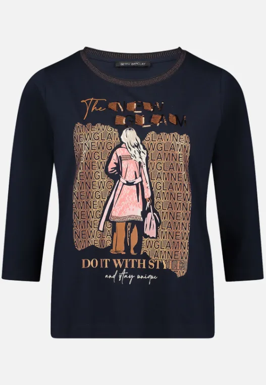 Betty Barclay Basic Shirt mit Rippbündchen