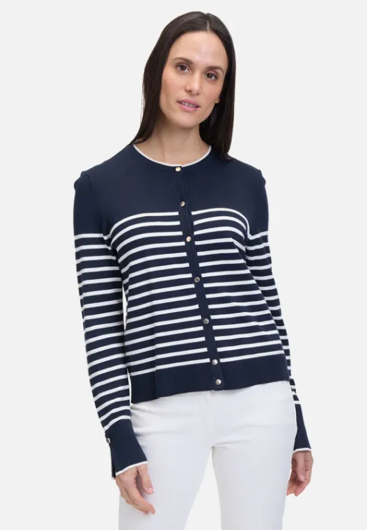 Betty Barclay Basic-Strickjacke mit Streifen