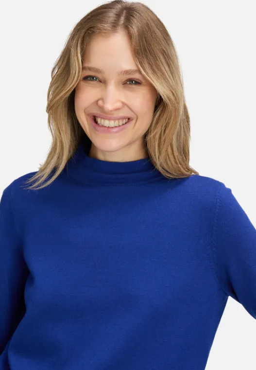 Betty Barclay Basic-Strickpullover mit Stehkragen