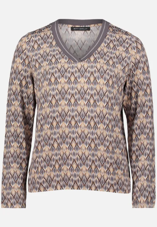 Betty Barclay Blusenshirt mit V-Ausschnitt