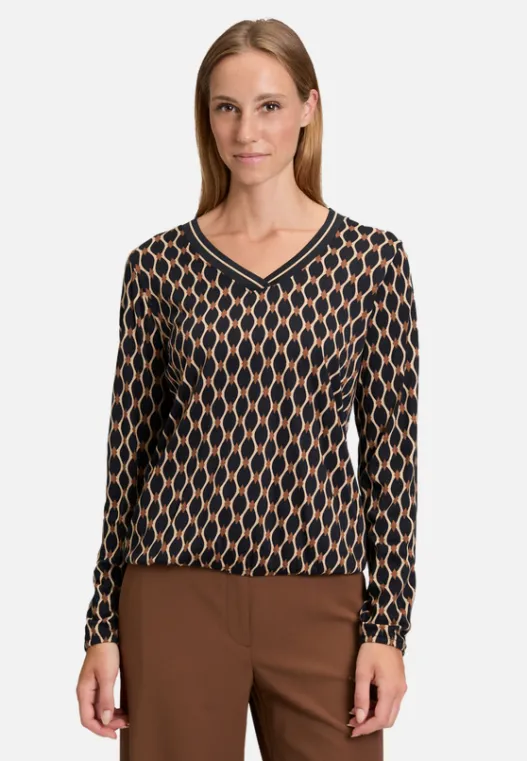 Betty Barclay Blusenshirt mit V-Ausschnitt