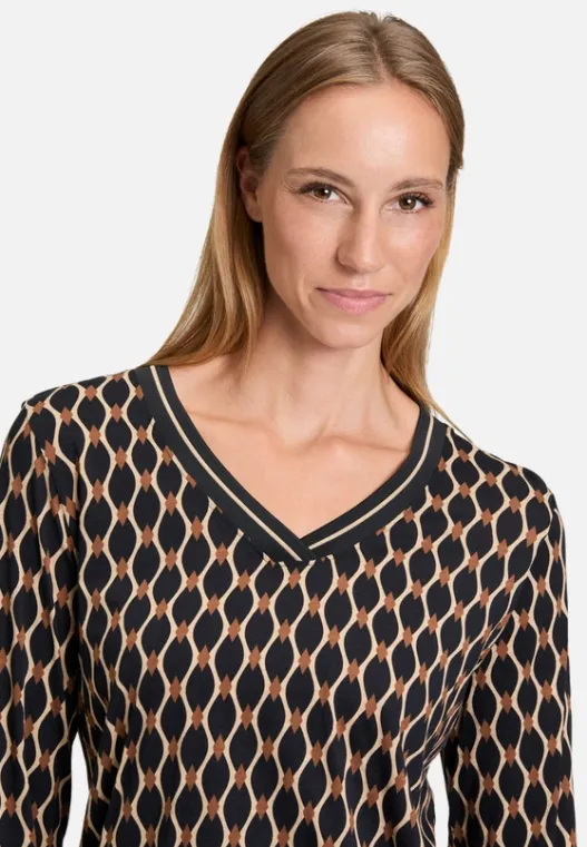 Betty Barclay Blusenshirt mit V-Ausschnitt