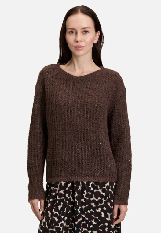 Betty Barclay Grobstrick-Pullover mit Pailletten