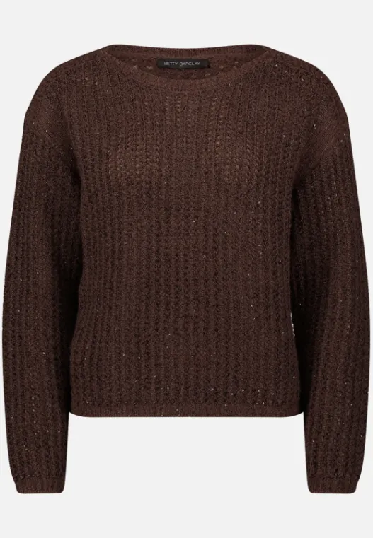Betty Barclay Grobstrick-Pullover mit Pailletten