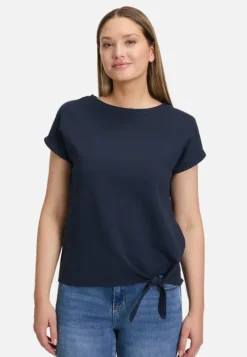 Betty Barclay Halbarm-Shirt mit Schleifenknoten