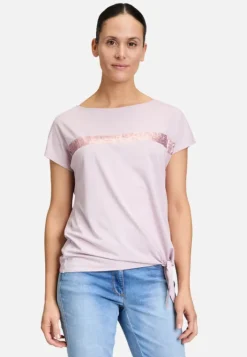 Betty Barclay Halbarm-Shirt mit Schleifenknoten