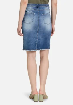 Betty Barclay Jeansrock mit Fransen