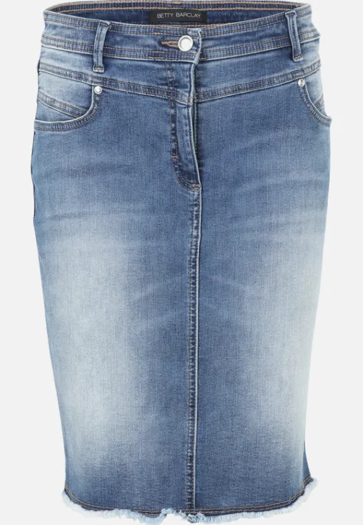 Betty Barclay Jeansrock mit Fransen
