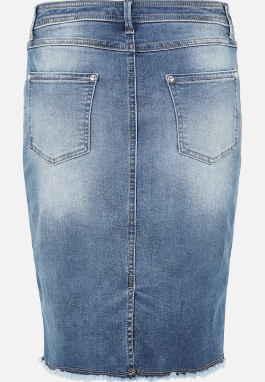 Betty Barclay Jeansrock mit Fransen