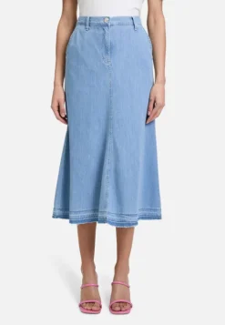 Betty Barclay Jeansrock mit offenem Saum