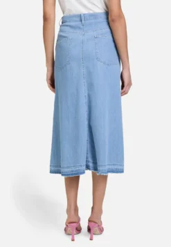 Betty Barclay Jeansrock mit offenem Saum