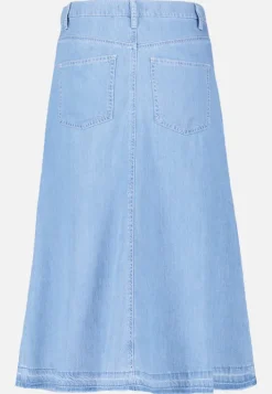Betty Barclay Jeansrock mit offenem Saum