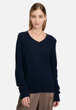 Betty Barclay Kaschmir-Pullover mit V-Ausschnitt