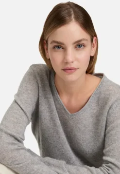 Betty Barclay Kaschmir-Pullover mit V-Ausschnitt