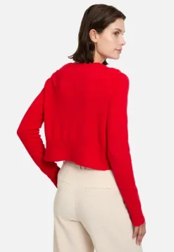 Betty Barclay Kaschmir-Strickjacke mit Rippbündchen