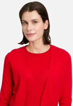 Betty Barclay Kaschmir-Strickjacke mit Rippbündchen