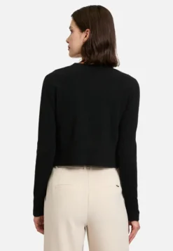 Betty Barclay Kaschmir-Strickjacke mit Rippbündchen
