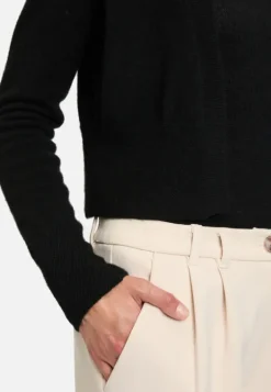 Betty Barclay Kaschmir-Strickjacke mit Rippbündchen