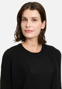 Betty Barclay Kaschmir-Strickjacke mit Rippbündchen
