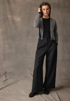 Betty Barclay Kaschmir-Strickjacke mit Rippbündchen