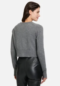 Betty Barclay Kaschmir-Strickjacke mit Rippbündchen