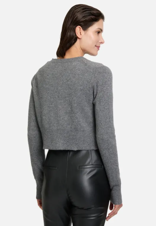 Betty Barclay Kaschmir-Strickjacke mit Rippbündchen