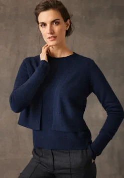 Betty Barclay Kaschmir-Strickjacke mit Rippbündchen