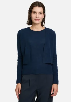 Betty Barclay Kaschmir-Strickjacke mit Rippbündchen