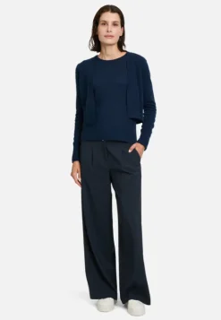 Betty Barclay Kaschmir-Strickjacke mit Rippbündchen
