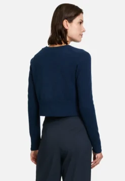 Betty Barclay Kaschmir-Strickjacke mit Rippbündchen