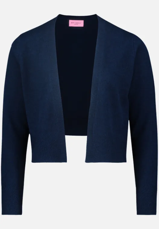 Betty Barclay Kaschmir-Strickjacke mit Rippbündchen
