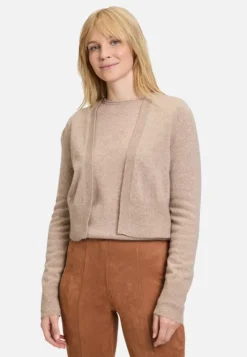 Betty Barclay Kaschmir-Strickjacke mit Rippbündchen