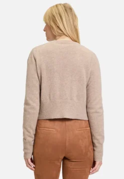 Betty Barclay Kaschmir-Strickjacke mit Rippbündchen