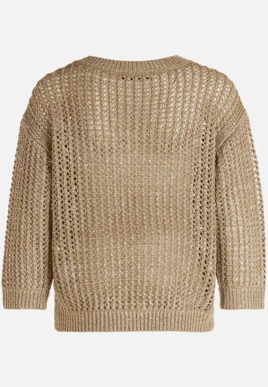 Betty Barclay Lochstrick-Pullover mit Pailletten