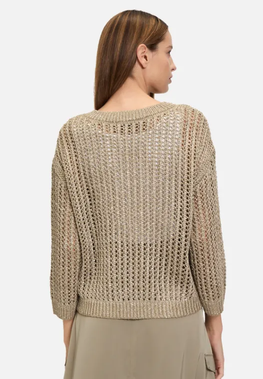 Betty Barclay Lochstrick-Pullover mit Pailletten
