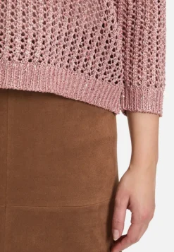 Betty Barclay Lochstrick-Pullover mit Pailletten