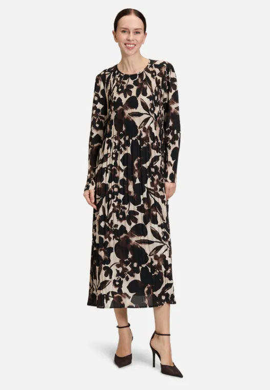 Betty Barclay Plisseekleid langarm