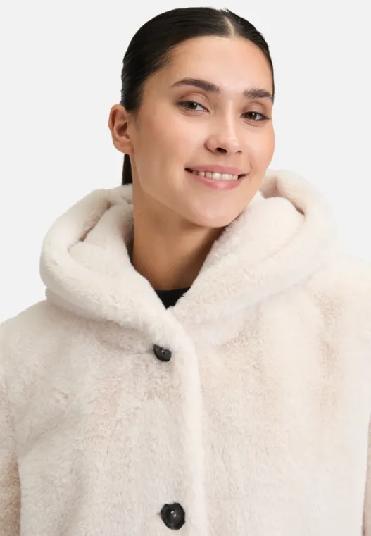 Betty Barclay Plüschjacke mit Kapuze