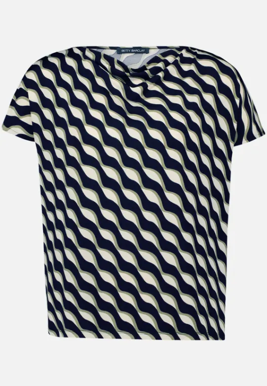 Betty Barclay Printshirt mit Wasserfallausschnitt