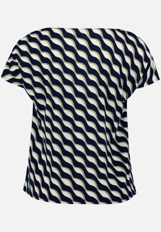 Betty Barclay Printshirt mit Wasserfallausschnitt
