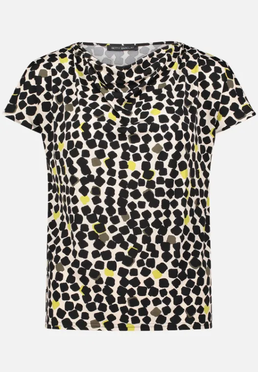 Betty Barclay Printshirt mit Wasserfallausschnitt