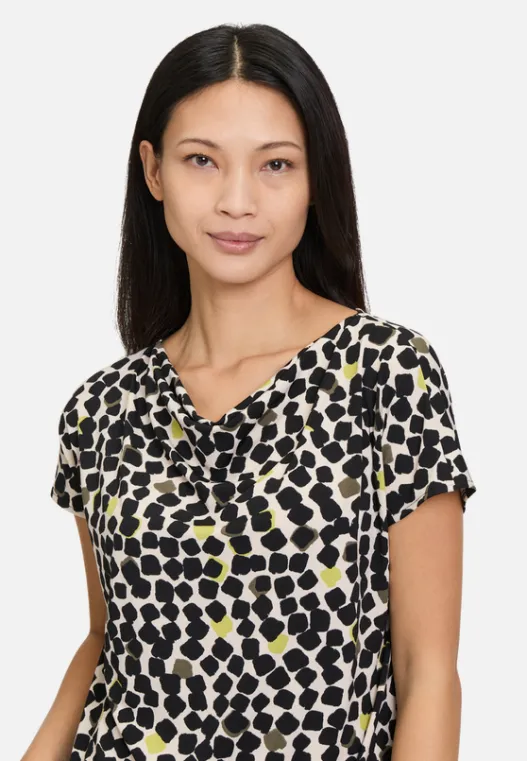 Betty Barclay Printshirt mit Wasserfallausschnitt