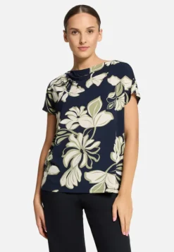Betty Barclay Printshirt mit Wasserfallausschnitt
