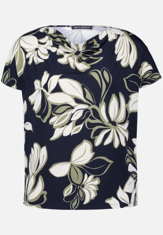 Betty Barclay Printshirt mit Wasserfallausschnitt