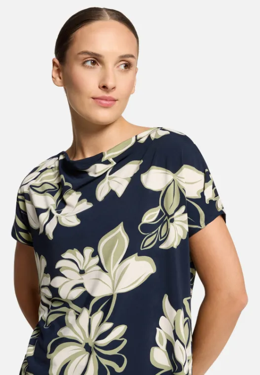 Betty Barclay Printshirt mit Wasserfallausschnitt