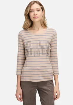 Betty Barclay Ringelshirt mit Schmucksteinen