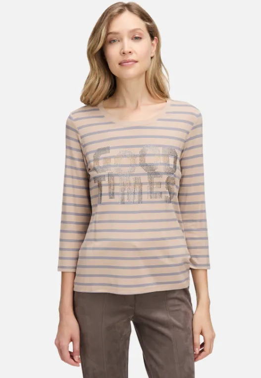 Betty Barclay Ringelshirt mit Schmucksteinen
