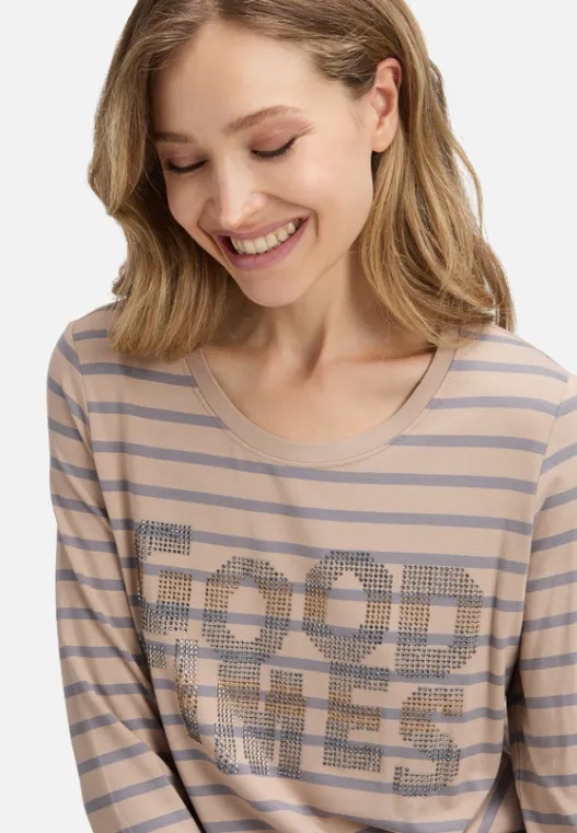 Betty Barclay Ringelshirt mit Schmucksteinen
