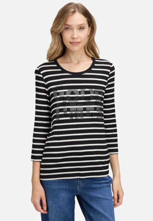 Betty Barclay Ringelshirt mit Schmucksteinen