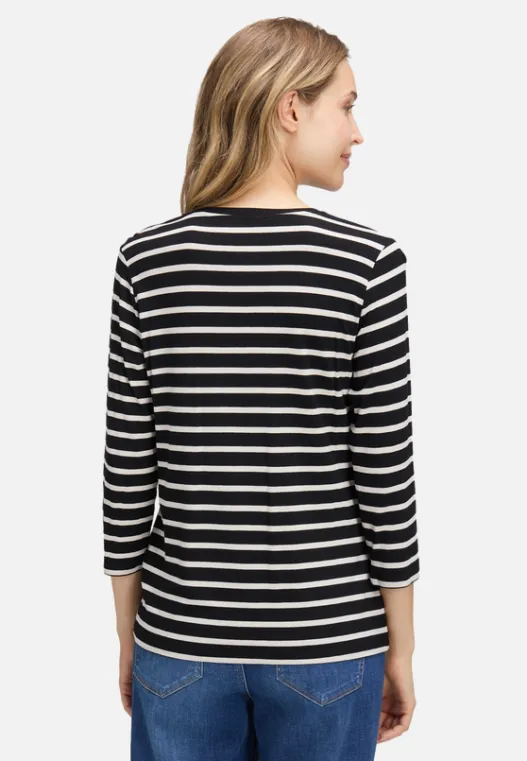 Betty Barclay Ringelshirt mit Schmucksteinen